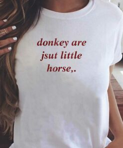 Donkey Are Jsut Little Horse T-shirt