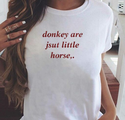 Donkey Are Jsut Little Horse T-shirt