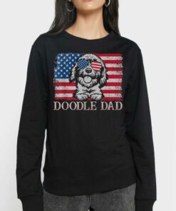 Doodle Dad Goldendoodle Dog American Flag 4th Of July T-shirt 3 Doodle Dad Goldendoodle Dog American Flag 4th Of July T shirt 4