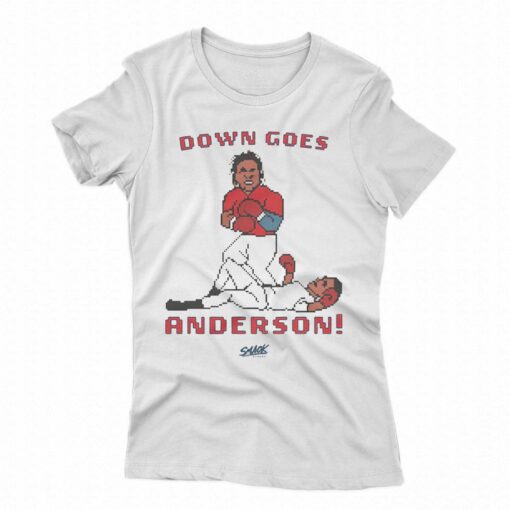 Down Goes Anderson Retro Punch-out T-shirt