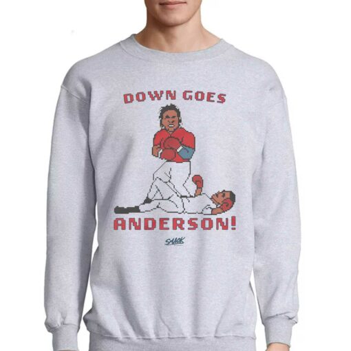 Down Goes Anderson Retro Punch-out T-shirt