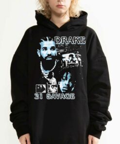 Drake 21 Savage City Lights T-shirt 2 Drake 21 Savage City Lights T shirt 3