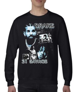 Drake 21 Savage City Lights T-shirt 3 Drake 21 Savage City Lights T shirt 4