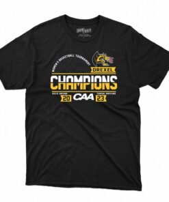 Drexel Dragons 2023 Caa Women’s Basketball Conference Tournament Champions Locker Room T-shirt Drexel Dragons 2023 Caa Women’s Basketball Conference Tournament Champions Locker Room T-shirt