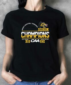 Drexel Dragons 2023 Caa Women’s Basketball Conference Tournament Champions Locker Room T-shirt Drexel Dragons 2023 Caa Women’s Basketball Conference Tournament Champions Locker Room T-shirt