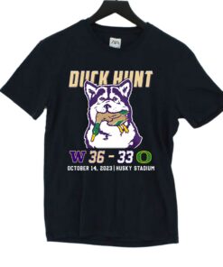 Duck Hunt Washington Beats Oregon 36-33 October 14 2023 Husky Stadium Shirt Duck Hunt Washington Beats Oregon 36-33 October 14 2023 Husky Stadium Shirt