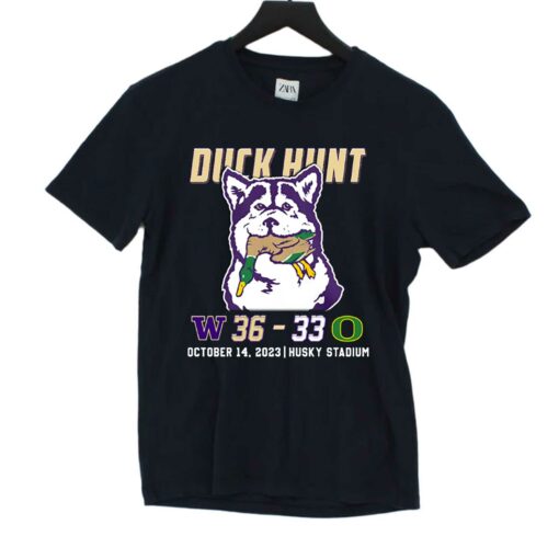 Duck Hunt Washington Beats Oregon 36-33 October 14 2023 Husky Stadium Shirt