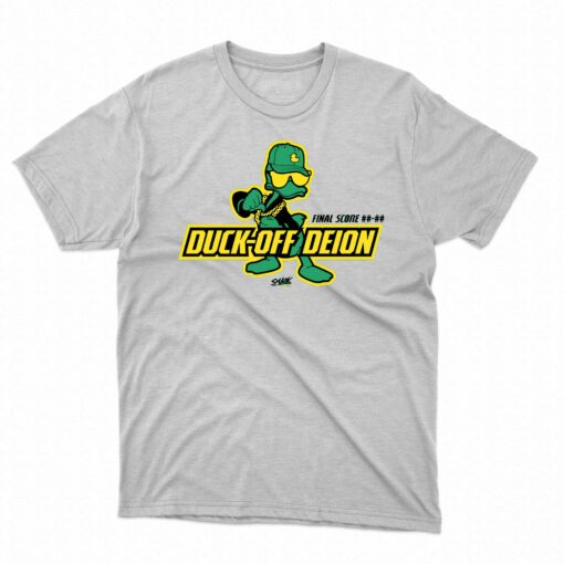 Duck-off Deion T-shirt For Oregon College Fans