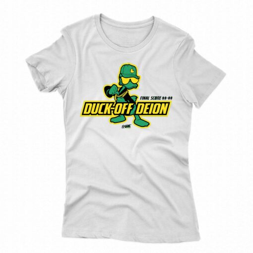 Duck-off Deion T-shirt For Oregon College Fans