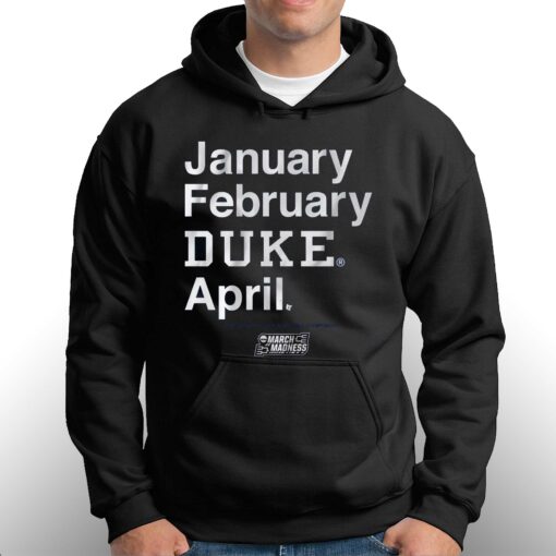 Duke Basketball January February Duke April T-shirt