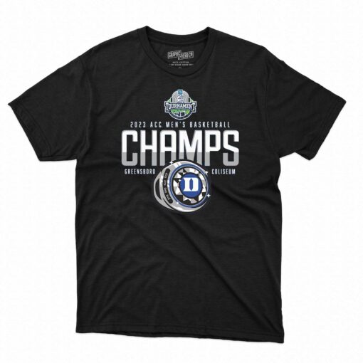 Duke Blue Devils 2023 Acc Men’s Basketball Conference Tournament Champions Locker Room T-shirt