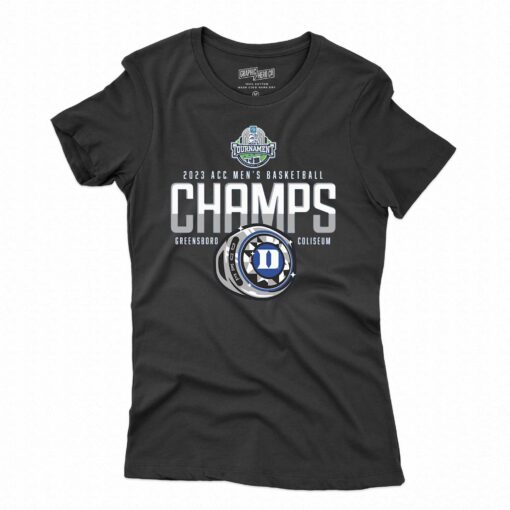 Duke Blue Devils 2023 Acc Men’s Basketball Conference Tournament Champions Locker Room T-shirt