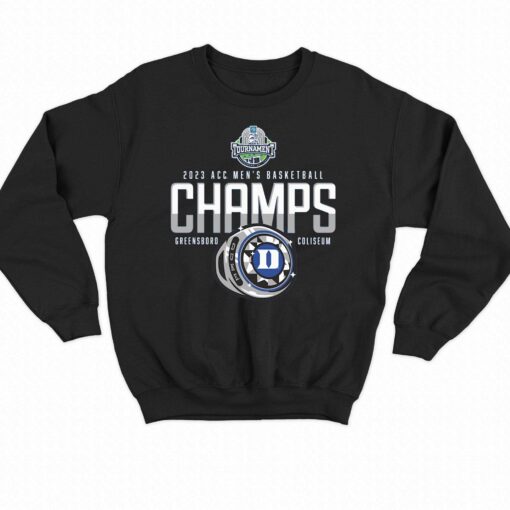 Duke Blue Devils 2023 Acc Men’s Basketball Conference Tournament Champions Locker Room T-shirt