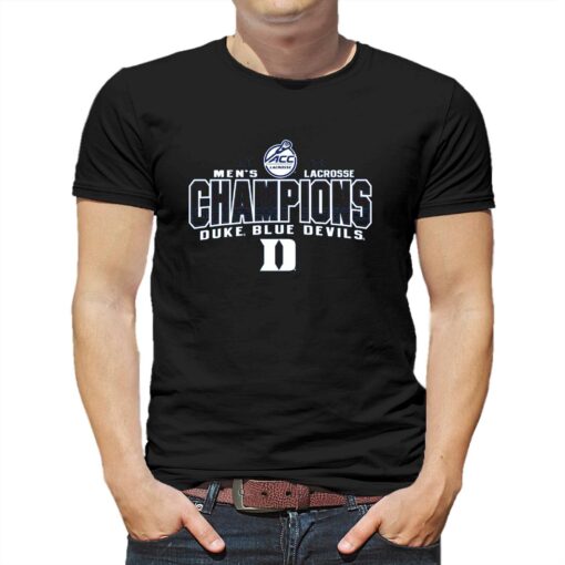 Duke Blue Devils 2023 Acc Men’s Lacrosse Regular Season Champions T-shirt