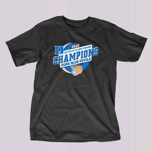 Duke Blue Devils 2023 New York Life Acc Mens Basketball Tournament Champions Shirt