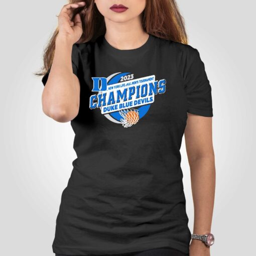 Duke Blue Devils 2023 New York Life Acc Mens Basketball Tournament Champions Shirt