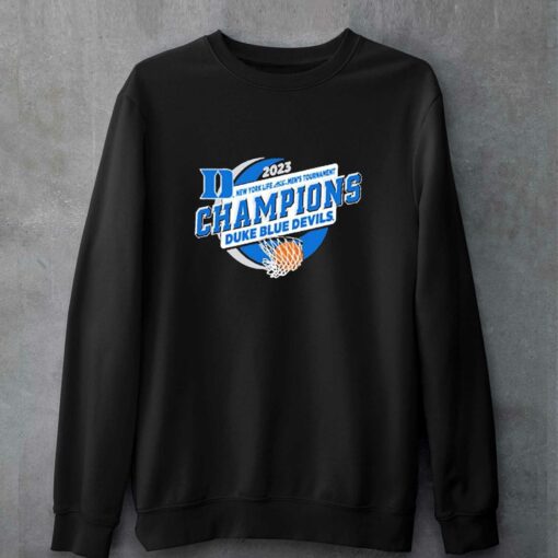 Duke Blue Devils 2023 New York Life Acc Mens Basketball Tournament Champions Shirt