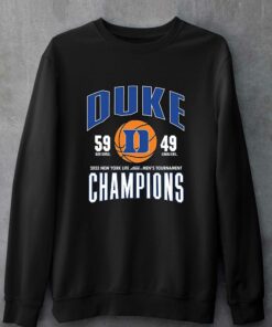 Duke Blue Devils 2023 New York Life Acc Mens Tournament Champions Score Shirt 3 Duke Blue Devils 2023 New York Life Acc Mens Tournament Champions Score Shirt 4