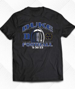 Duke Blue Devils Vs Notre Dame Fighting Irish 2023 Football Matchup T-shirt Duke Blue Devils Vs Notre Dame Fighting Irish 2023 Football Matchup T-shirt