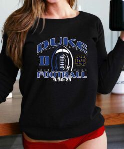 Duke Blue Devils Vs Notre Dame Fighting Irish 2023 Football Matchup T-shirt Duke Blue Devils Vs Notre Dame Fighting Irish 2023 Football Matchup T-shirt