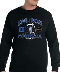 Duke Blue Devils Vs Notre Dame Fighting Irish 2023 Football Matchup T-shirt 3 Duke Blue Devils Vs Notre Dame Fighting Irish 2023 Football Matchup T shirt 4