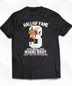 Dwyane Wade Miami Heat Hall Of Fame August 11 2023 Thank You For The Memories Shirt Dwyane Wade Miami Heat Hall Of Fame August 11 2023 Thank You For The Memories Shirt