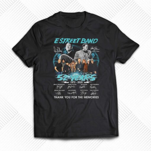 E Street Band 52 Years 1972 – 2024 Thank You For The Memories Unisex T-shirt