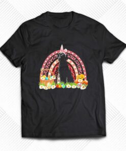 Easter Bunny Pink Dog Black Labrador Rainbow Shirt Easter Bunny Pink Dog Black Labrador Rainbow Shirt
