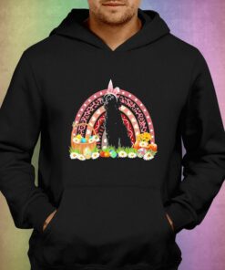 Easter Bunny Pink Dog Black Labrador Rainbow Shirt 2 Easter Bunny Pink Dog Black Labrador Rainbow Shirt 3