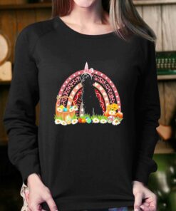 Easter Bunny Pink Dog Black Labrador Rainbow Shirt 3 Easter Bunny Pink Dog Black Labrador Rainbow Shirt 4