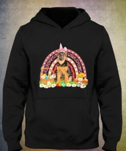 Easter Bunny Pink Dog German Shepherd Rainbow Shirt 2 Easter Bunny Pink Dog German Shepherd Rainbow Shirt 3