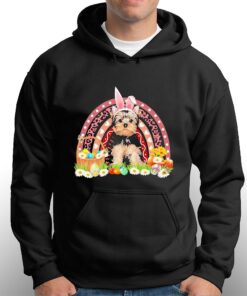 Easter Bunny Pink Dog Yorkshire Terrier Rainbow Shirt 2 Easter Bunny Pink Dog Yorkshire Terrier Rainbow Shirt 3