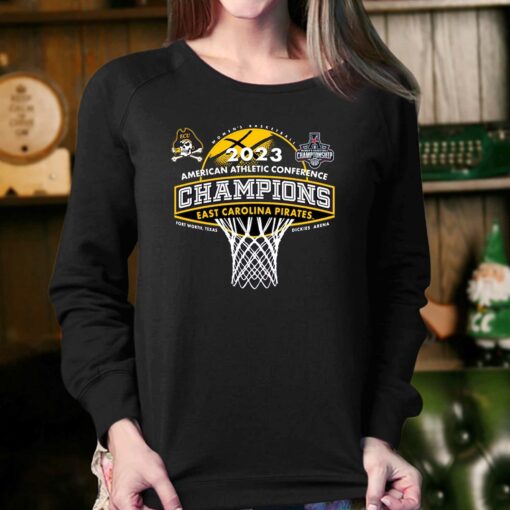 Ecu Pirates 2023 Aac Womens Basketball Conference Tournament Champions Locker Room T-shirt