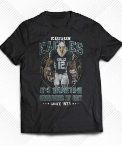 Edison Eagles Its Gametime Crinding It Out Since 1933 Unisex T-shirt Edison Eagles Its Gametime Crinding It Out Since 1933 Unisex T-shirt