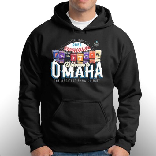 Eight Teams Welcome To Omaha 2023 Ncaa Mens Baseball College World Series Shirt