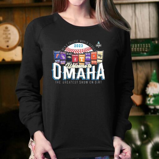 Eight Teams Welcome To Omaha 2023 Ncaa Mens Baseball College World Series Shirt