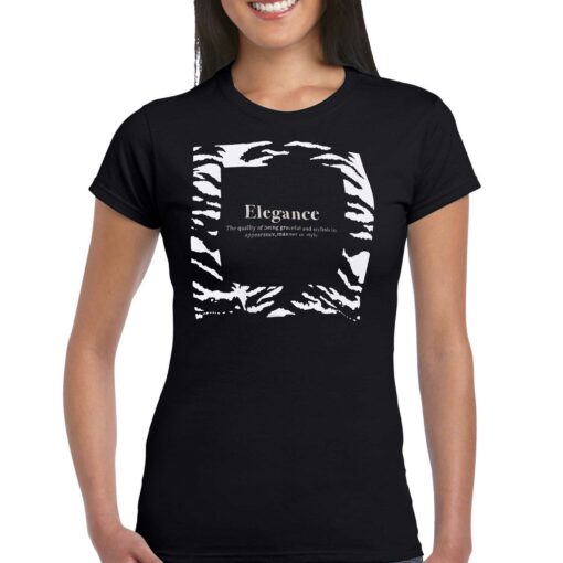 Elegance The Quality Of Being Graceful And Stylish In Appearance Manner Or Style T-shirt