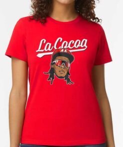 Elly De La Cruz Cincinnati Reds Red La Cocoa Rally House Shirt Elly De La Cruz Cincinnati Reds Red La Cocoa Rally House Shirt