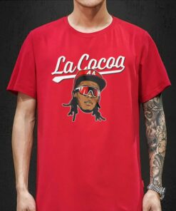 Elly De La Cruz Cincinnati Reds Red La Cocoa Rally House Shirt 3 Elly De La Cruz Cincinnati Reds Red La Cocoa Rally House Shirt 4