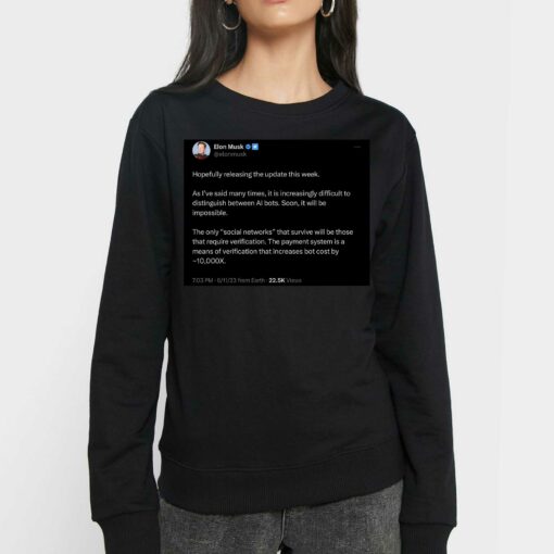 Elon Musk Hopefully Releasing The Update This Week T-shirt