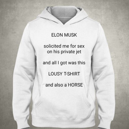 Elon Musk Lousy And Also A Horse T-shirt