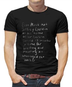 Elon Musk Met Jeffrey Epstein At His Home After Epstein T-shirt Elon Musk Met Jeffrey Epstein At His Home After Epstein T-shirt