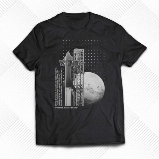 Elon Musk Occupy Mars Starship Space X T-shirt