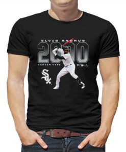 Elvis Andrus Chicago White Sox Fanatics Branded 2000 Hits T-shirt Elvis Andrus Chicago White Sox Fanatics Branded 2000 Hits T-shirt