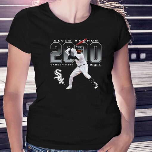 Elvis Andrus Chicago White Sox Fanatics Branded 2000 Hits T-shirt