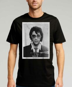 Elvis Presley Mugshot Poster T-shirt Elvis Presley Mugshot Poster T-shirt