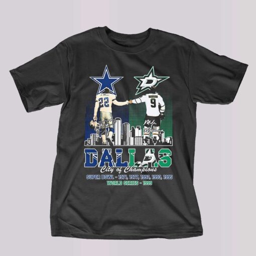 Emmitt Smith And Mike Modano Dallas City Of Champions Shirt