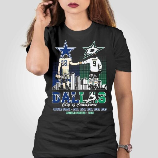 Emmitt Smith And Mike Modano Dallas City Of Champions Shirt