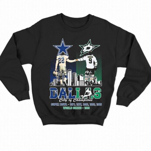 Emmitt Smith And Mike Modano Dallas City Of Champions Shirt