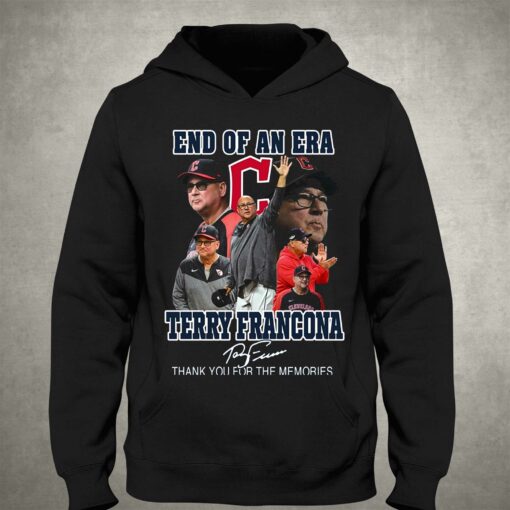 End Of An Era Terry Francona Thank You For The Memories T-shirt